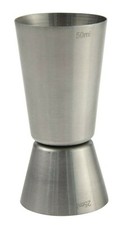 Barma&szlig; Doppelma&szlig; Cocktailma&szlig; Jigger Messbecher Edelstahl 2,5 und 5,0 cl &Oslash; 40 mm