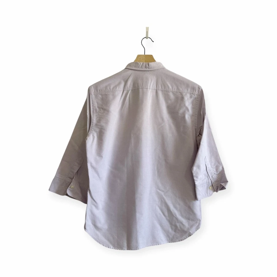 Винтажная спортивная розовая/лавандовая оксфордская рубашка Y2K Polo Ralph Lauren, размер 12 - Изображение 2 из 4