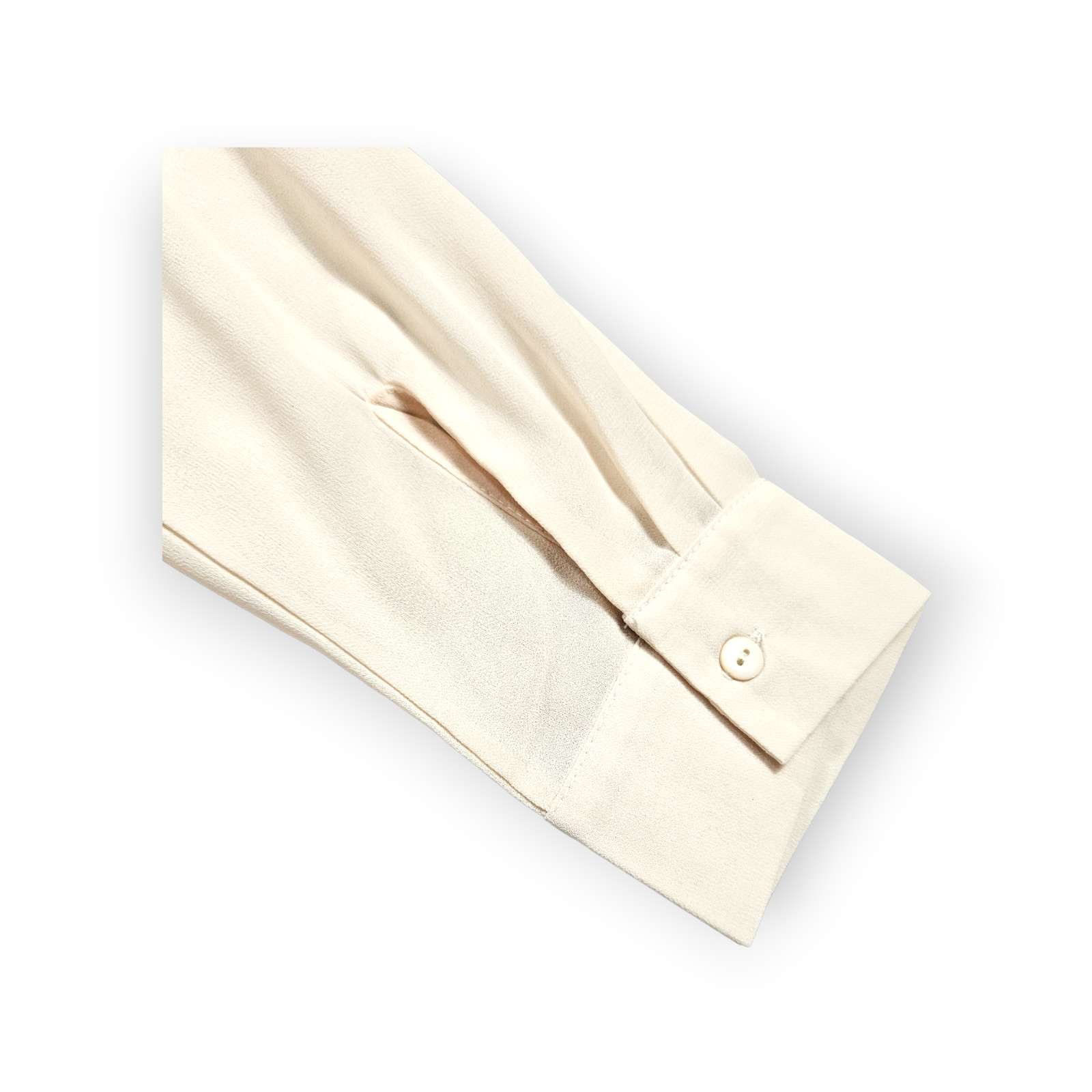 Double Zero Blouse Size Small Beige Colorblock Sh… - image 6