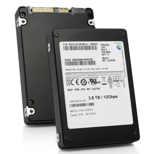 Samsung PM1633a 3.84TB SAS 12Gb/s TLC 2.5" Enterprise HDD - MZILS3T8HMLH