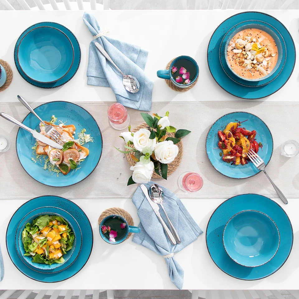 vancasso NAVIA 16-Piece Dinnerware Set Stoneware Plate Tableware Service for 4  - Image 3 of 4