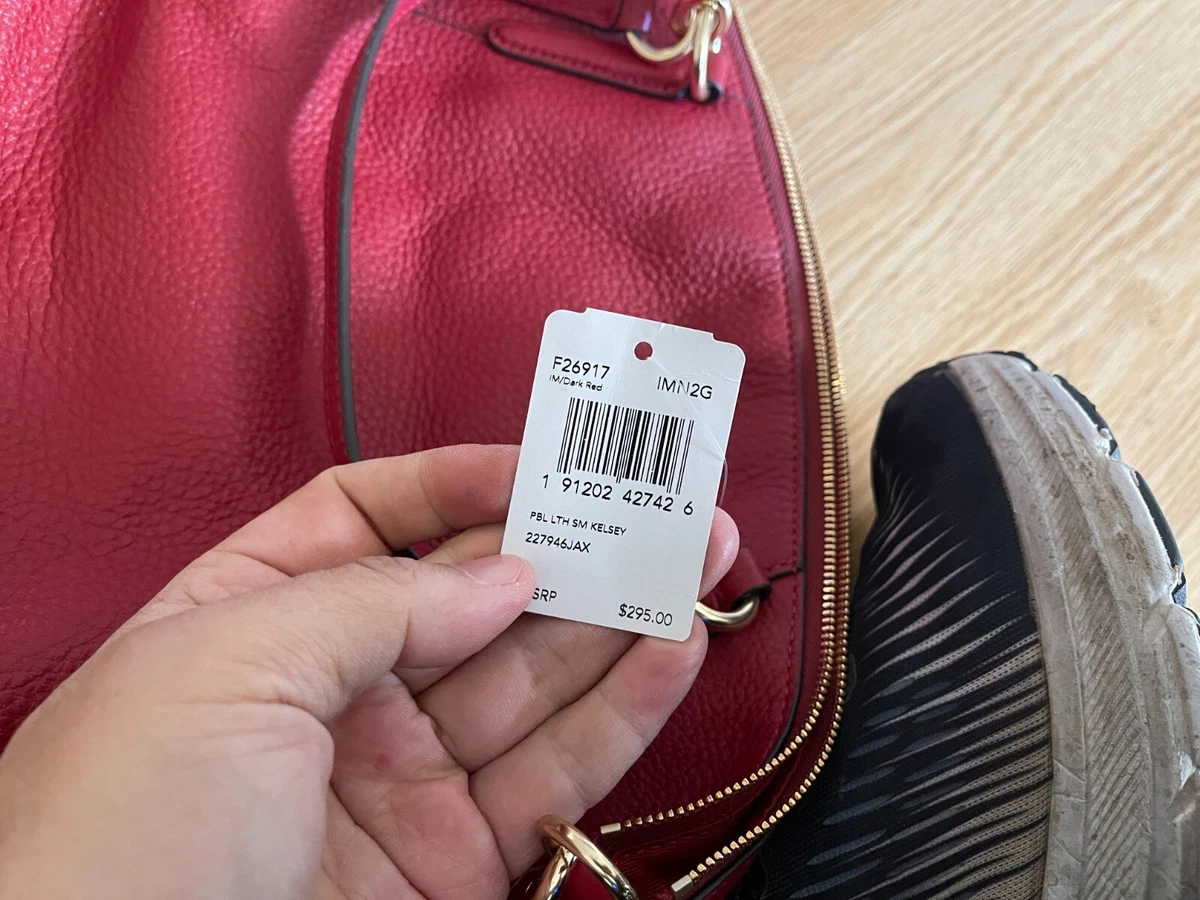 Coach leather Kelsey Dark Red F26917 | eBay