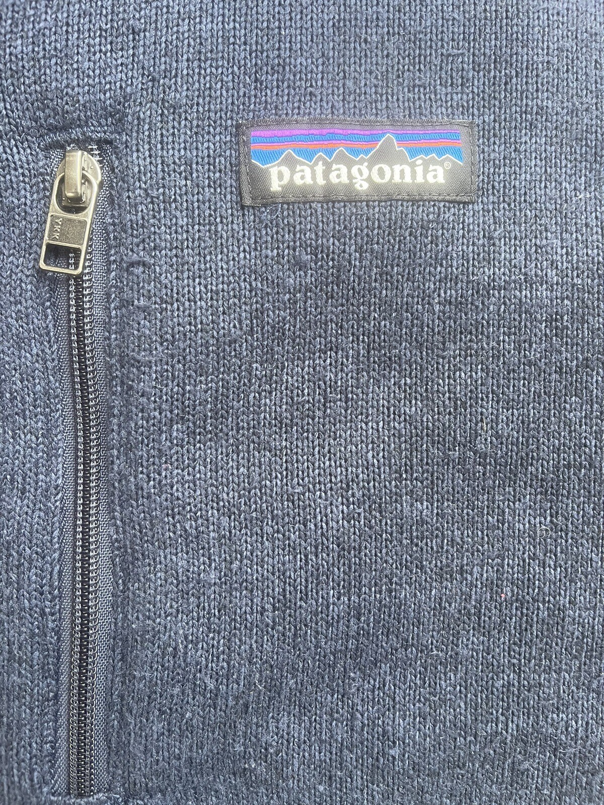 Patagonia Men’s Better Sweater Full Zip Vest Size Small New Navy