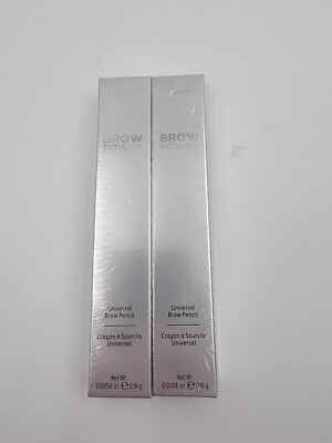 2X IT COSMETICS BROW POWER UNIVERSAL TAUPE EYEBROW PENCIL 0.16g each NEW