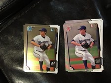 2015 Bowman Draft #145 Nathan Kirby 9 count 2 chrome 7 base lot Milwaukee Brewer