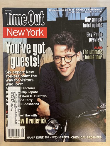 TIME OUT NEW YORK Juni 1999 Matthew Broderick Seth Green Chemical Brothers Sehr guter Zustand