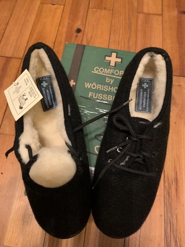 Wörishofer Lammfell Schuhe für ältere Damen Grösse 38,5 Neu Kork Fussbett - Bild 4 von 8