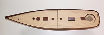 Revell yacht USS America 1:56 - laser cut wooden deck for model 