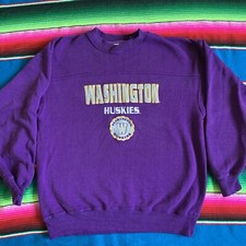 Vintage University Of Washington UW Huskies NCAA Sweatshirt purple Size Medium