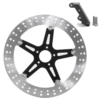 Floating 15'' Big Front Brake Rotor Kit for Harley Dyna 06-17 & Softail 2015-2017