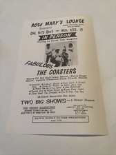 The Coasters Handbill 1964 Aug 19 Resemary&rsquo;s Lounge Kansas City Rare