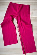 Elie Tahari pink linen blend pants size 6 26" inseam women's
