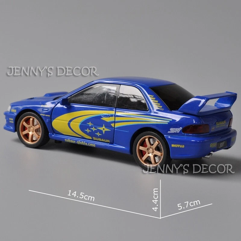 1:32 Scale Diecast Model Racing Car Toy Subaru WRX Pull Back Miniature Replica - Image 2 of 4