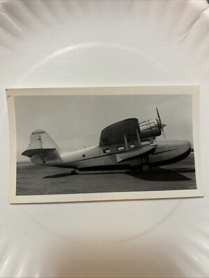 Antique '38 Grumman G-21A NC20650 B & W Photograph Photo Aircraft Airplane Plane