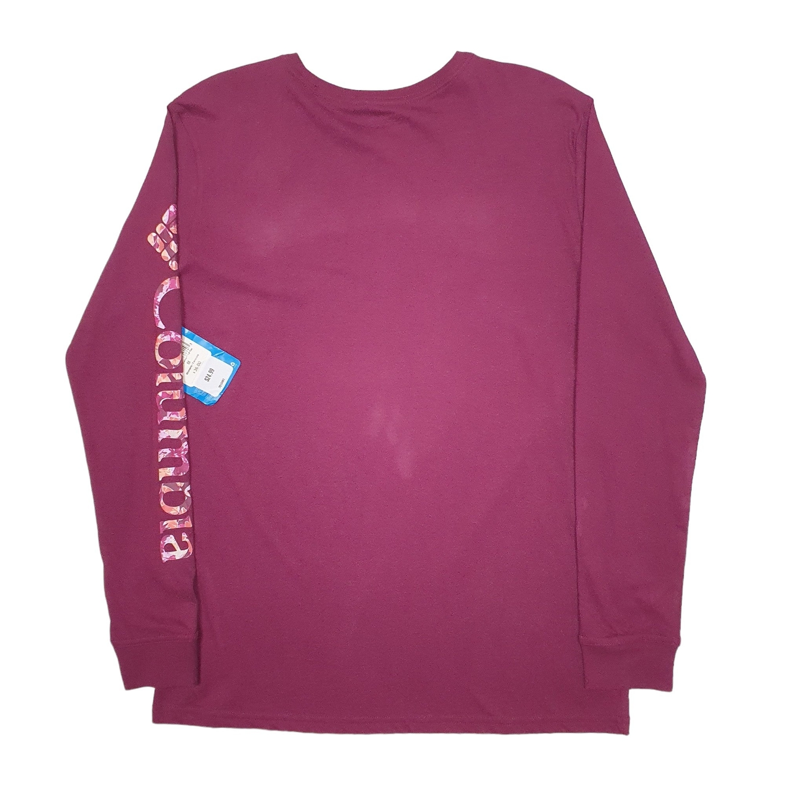 COLUMBIA SPORTSWEAR Purple T Shirt Tee Long Sleeve Cotton Blend Mens M image 2