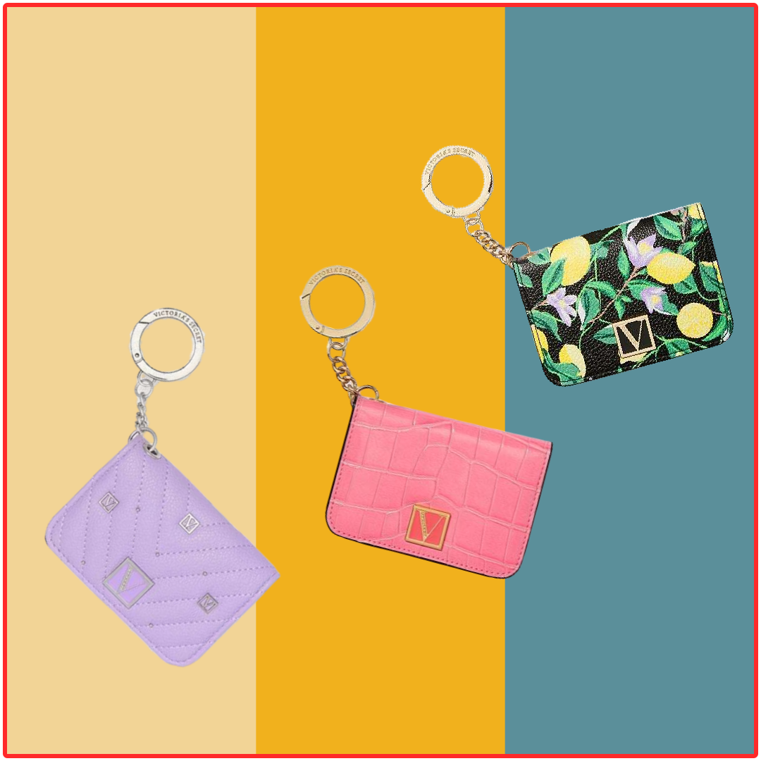 やぎッコリー カードホルダー 新品未開封 Victoria's Secret Lilac,Lemon Foldable Card Keychain Travel ID