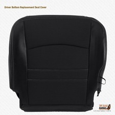2011 2012 For Dodge Ram Sport Driver Bottom Dark Gray Clothleather Seat Cover