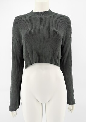 Wilfred Damen grauer hochgeschlossener Cropped Pullover Pulli Gr. XXS - gut gebraucht