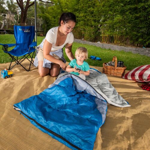 Adventure Kings Kwiky Single Swag Canvas 50mm Mattress + Kids Sleeping Bag -2°C - Picture 12 of 12