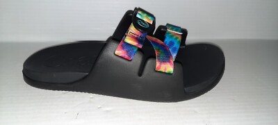 Chaco Chillos Kids Sandals Black with Tie Dye JCH180342 Size 6 NEW