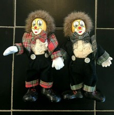 CLOWN Porcelain Head, Hands Feet, Posable Arms Pair, Vintage '60's Collectible
