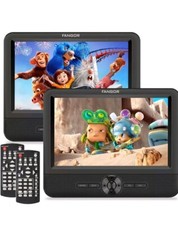 FANGOR 7.5" Dual Portable DVD Player for Car, Car DVD Player Dual Screen Play a