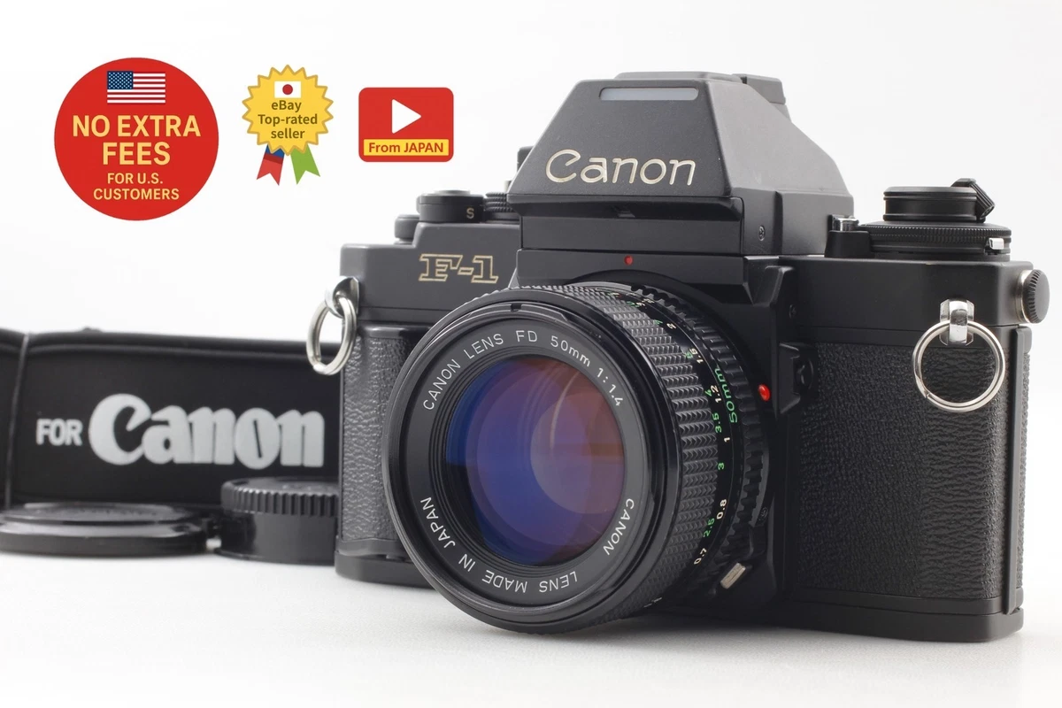 05321cmrk Canon F-1 + New FD 50mm F1.4 MF一眼レフ フイルムカメラ 標準
