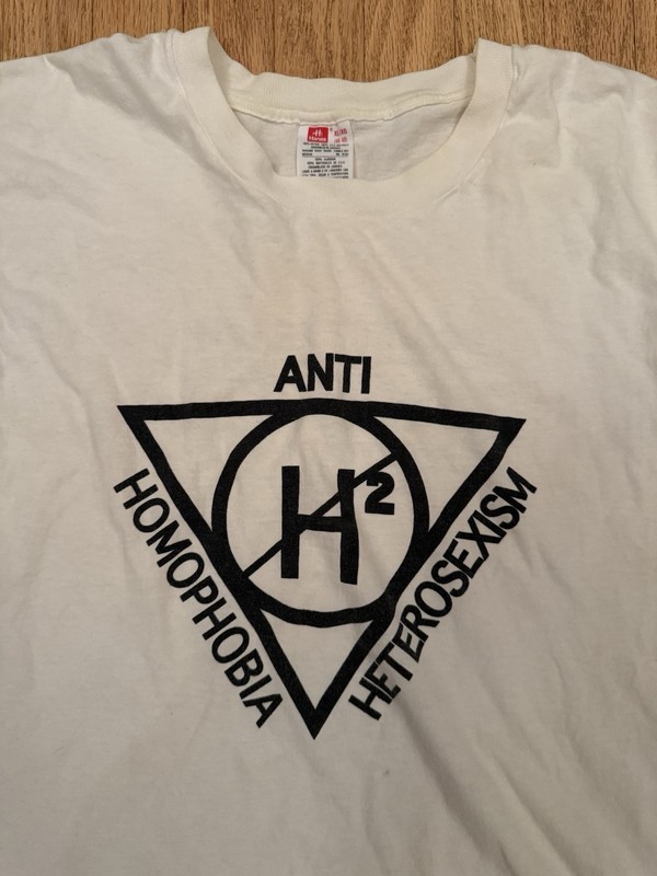 Vintage Activist Anti Homophobia Heterosexism Project Reach Queer T Shirt