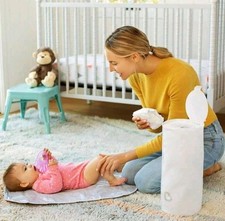 3 Pack Toss Disposable Diaper Pail, Holds Up To 90 Diapers, White
