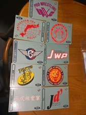 1996 BBM Japan Pro Wrestling Logo 9 Card Lot – NJPW GAEA UWF JWP Tokyo AJW WWE 