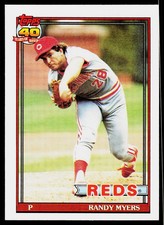 Randy Myers, 1991 Topps, #780, Cincinnati Reds,