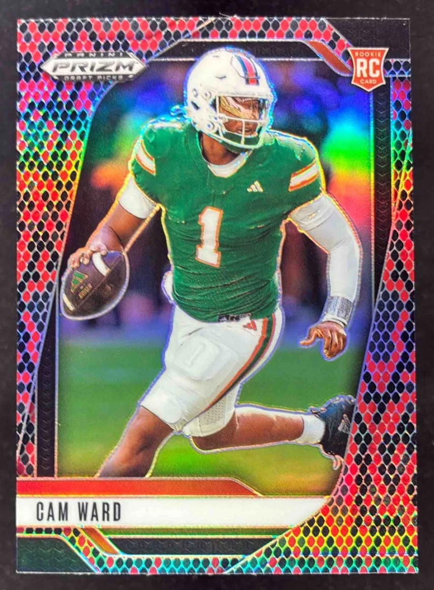 2025 Panini Prizm Draft Picks Snakeskin Prizm #57 Cam Ward