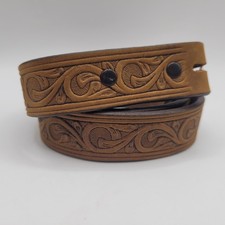 Justin Belt Girl 30 Brown Leather Aged Bark Western Scroll Trophy 815BD Cowgirl