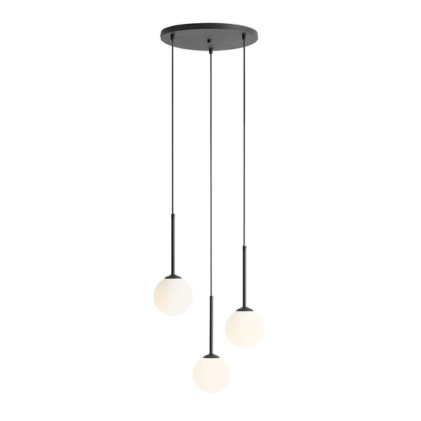 Moderne HäNgelampen 3X10W/E14 In Schwarz - IP20 Schutzklasse-image