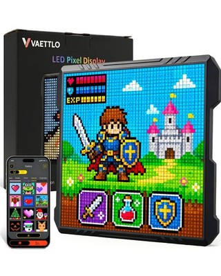 32x32 LED Pixel Art Display, USB Powered Gaming Desk Decor with App