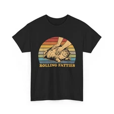 Cat Rolling Fatties Funny T-Shirt