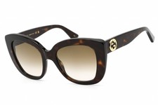 GUCCI GG0327S-002-52 Sunglasses Size 52mm 140mm 20mm HAVANA Women NEW