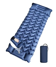 Camping Sleeping Pad Extra Thickness 3 Inch Ultralight Inflatable Sleeping Ma...