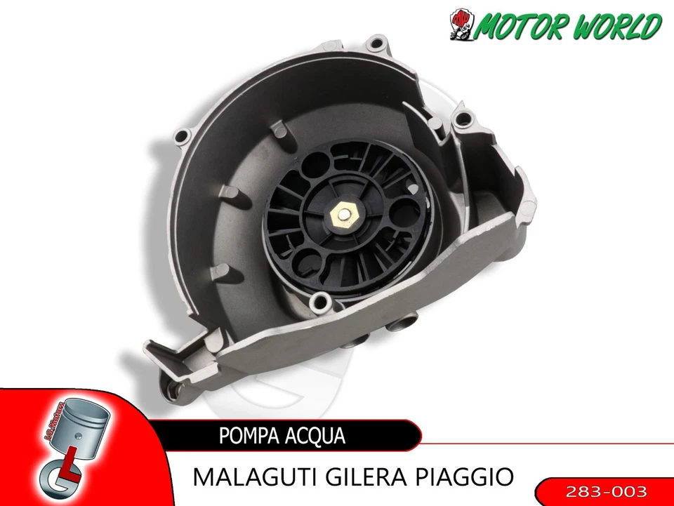 CARTER POMPA ACQUA COMPLETO ASSEMBLATO + LIQUIDO PIAGGIO HEXAGON GTX 125 2000 - Immagine 3 di 3