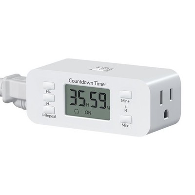 DEWENWILS 36 Hours Countdown Timer Outlet, Timers for Electrical Outlets Indoor,