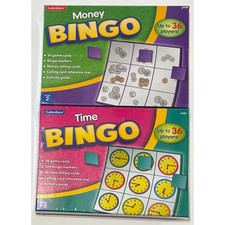 Lakeshore Money Bingo grade 2  Time Bingo grades 1-2 BRAND NEW  SEALED
