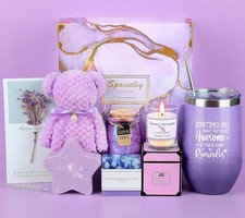 Gifts for Women,Bath Gift Basket Relaxing Spa Self Care Happy Birthday Bath Set