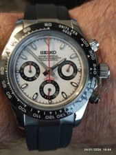 Seiko custom mod chronograph mens watch