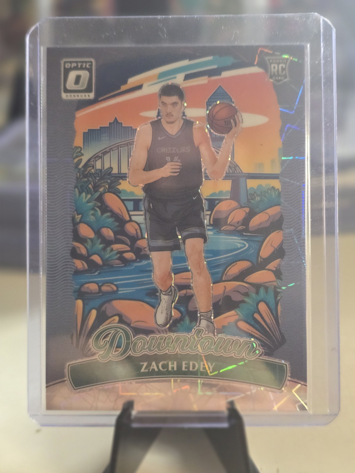 2024 Donruss Optic Zach Edey DOWNTOWN #29 SSP RC Memphis Grizzlies