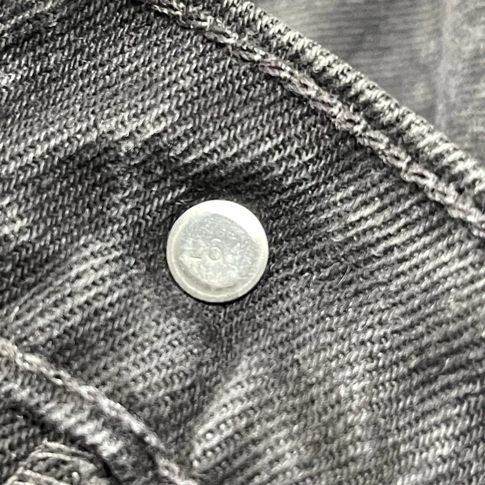 Pantalones de mezclilla vintage Levi’s 512 para hombre 30x28 calce ajustado pierna recta negros lavados hechos en EE. UU. Foto 3 de 4