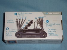 MULTITOOL - FOLD OUT SCREWDRIVERS AND SOCKETS - BLACK