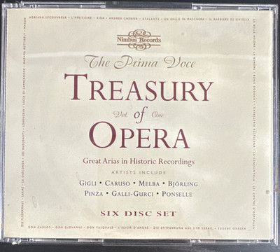 Nimbus Records Prima Voce Treasury of Opera Vol 1 Six CD Box Set Classical 2000