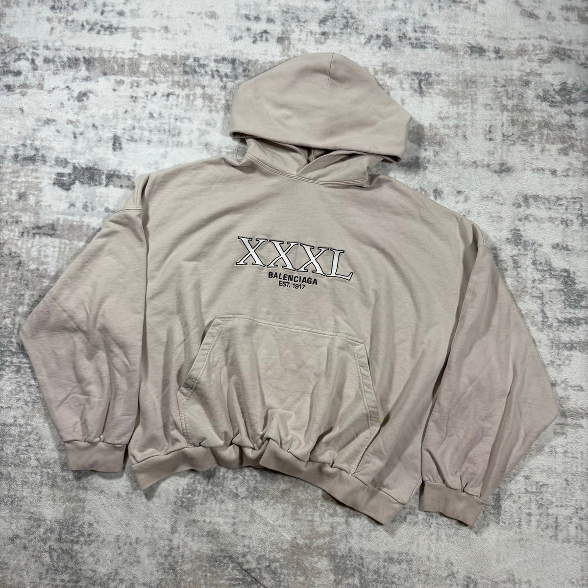 BALENCIAGA エンボス フーディー Authentic Balenciaga XXXL Hoodie Beige L | eBay