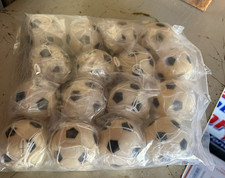 Mini soccer balls with net Holder lot of 16