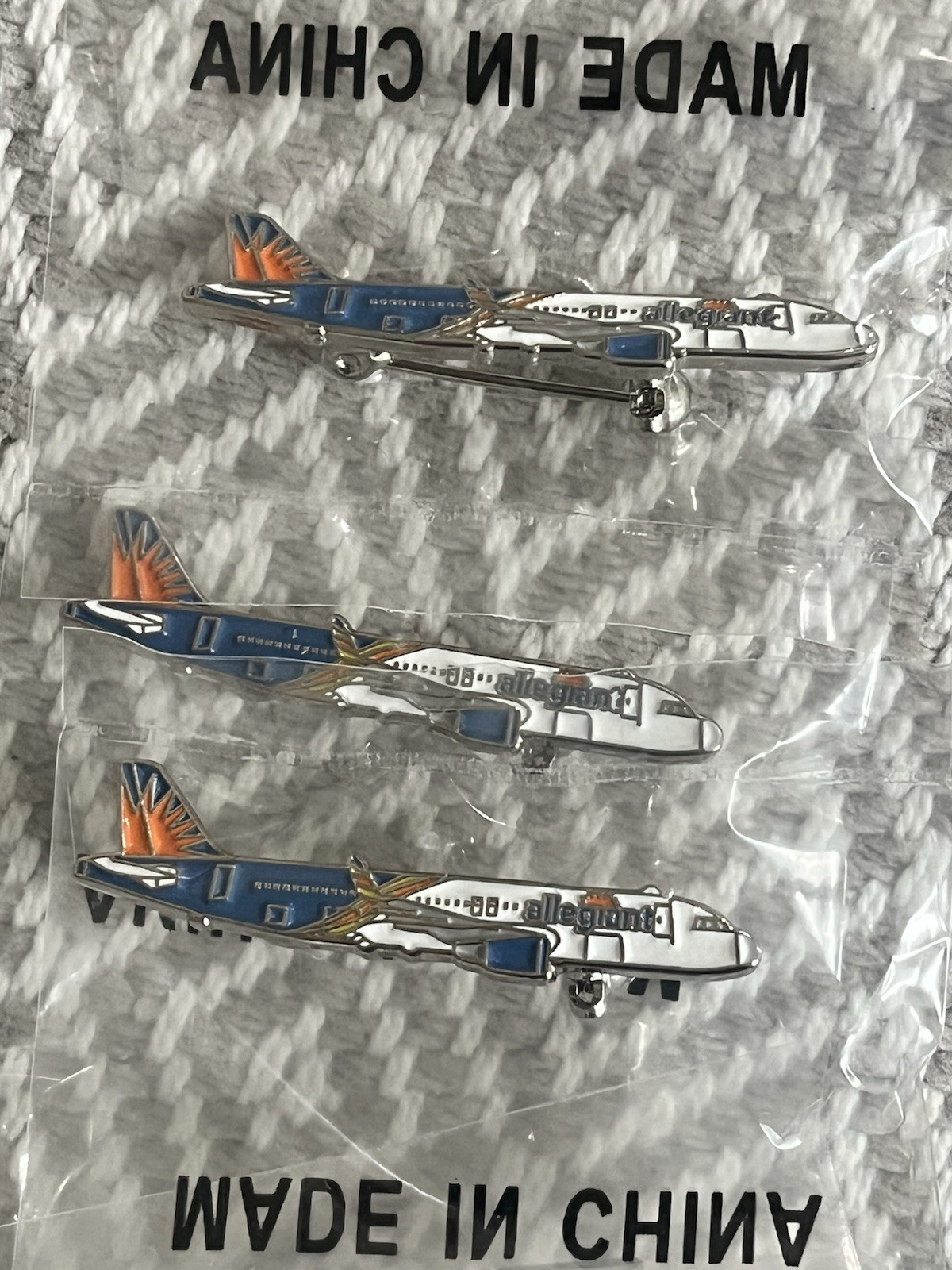 Allegiant Airlines Lanyard Pin Travel Air Plane Airplane Collector Travel